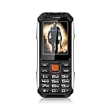 2G Unlocked Big Senior Cell Phone, 6800mAh Basic Mobile Phone for Elderly/Kids, with 2.4in HD Screen, SOS /Flashlight/Dual SIM, Video Player, FM, Camera(Black)