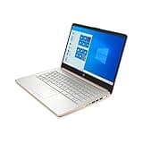 HP 14 Laptop, Intel Celeron N4020, 4 GB RAM, 64 GB Storage, 14-inch HD Touchscreen, Windows 11 Home, Thin & Portable, 4K Graphics, One Year of Microsoft 365 (14-dq0070nr, 2021, Pale Rose Gold)