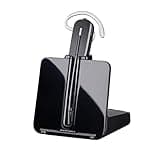 Plantronics - CS540 Wireless DECT Headset (Poly) - Single Ear (Mono) Convertible (3 Wearing Styles) - Connects to Desk Phone - Noise Canceling Microphone