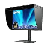 BenQ SW272U 27-Inch 4K 90W USB-C Photographer MacBook/Windows Compatible Monitor, 99% Adobe RGB, 100% sRGB, TUV Anti-Reflection Cert, 1.07 Billion Colors, 16-Bit 3D LUT, Wireless Hotkey Puck
