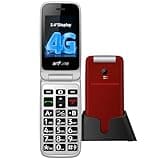 artfone G3 4G Flip Phone Unlocked for Seniors丨Big Buttons Feature Phone丨2.4" Display丨Speed Dial丨SOS Button丨Time Reporting丨Long Battery Life丨Bluetooth丨USB-C丨Charging Dock丨FM丨No SIM Card Included - Red