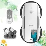 FMART T9Pro Window Cleaning Robot, Ultrasonic Atomization Intelligent Water Spray, 3800PA Suction Power, AI Intelligent Path Planning, Edge Detection Technology, Remote Control Robot Window Cleaner