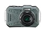 PENTAX WG-1000 Olive Waterproof Digital Compact Camera, Designed for Casual Outdoor and Underwater Photography, Waterproof to a Depth of 15 Meters, for up to one Hour of Continuous Operation