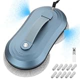 advwin Window Cleaner Robot,Upgraded Window Cleaning Robot with Automatic Water Spray,2 Mins/M² Effective Remote Control Automatic Robot Window Cleaner 2800Pa for Windows/Tiles/Glass,Blue