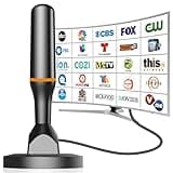 TV Antennas,Digital TV Antenna Indoor,Free Support tv Antennas for Local Channels, Long Range Receive 4k 1080P Channels HDTV Atenna，with Strong Magnetic Base