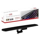 UltraPro Hover Digital TV Antenna Indoor for Smart TV, Long Range HD Local Channels, Easy Mount on Top Design, Supports 4K 1080P HDTV VHF UHF, 360° Reception, 83713