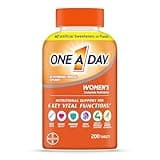 One A Day Women’s Multivitamin with Vitamin A, C, D, E and all 8 B vitamins, Calcium, Vitamins for Women, for Bone Health, Skin Health & Immune Health Support , 200 Count