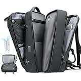 TANGCORLE Vacuum backpack with pump,compression backpack for travel,50l Airback Backpack With Vacuum Seal,Business Back Pack,USB Charging Port bags Water Resistant Travel Backpack for Women & Men