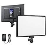 RALENO 19.5W LED Video Soft Light Panel, 650Lux/m Camera Panel Light Built-in 2* 4000mAh Batteries, CRI>95 3200-5600K Photography Studio Lights for TikTok YouTube Video Recording Photography Streaming