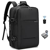 BANGE Air Vacuum Backpack with Pump,Seal Air Packing Vacuum System Compression with Anti Theft Lock, Expandable Large Capacity Backpack for Travel…