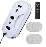 Anminto Automatic Window Cleaning Robot, Window Cleaner Robot Auto Dual Spray, 2025 Model Robot Limpia Vidrios AI Path Planning, 3000Pa Suction, Remote Control, Edge Detection for Streak-Free Glass
