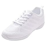 ARCLIBER White Cheer Shoes for Women Girls Cheerleading Shoes,Athletic Training Tennis Dance Shoes 5M