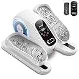 Under Desk Elliptical Machine, Ellipse Leg Exerciser for Seniors, Quiet & Portable Electric Seated Eclipse Exercise Training Machine with Remote, 12 Level Speeds & Mute Function, Manual & Auto Mode