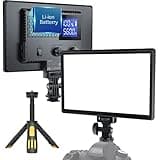 RALENO LED Video Light, Camera Light for Pictures Video Recording with 4000mAh Battery Support Type-C USB Power Supply, CRI>95 3200K-5600K Photo Lights for Outdoor Photography Live Streaming Zoom Call