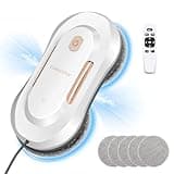 CHOVERY CL3 Window Cleaner Robot with Dual Water Spray Automatic Window Cleaning Washer Robot with Remote Control 3000Pa Suction Glass Cleaning Robot for Window/Tile/Glass Door