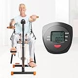 Dskeuzeew Pedal Exerciser Bike Hand Arm Leg and Knee Peddler, Arm Leg Knee Physical Therapy Exercise Bike, Adjustable Fitness Recovery Equipment for Seniors Total Body with Monitor