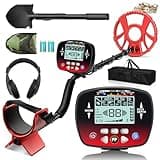 Dmyond Metal Detector for Adults, Waterproof Professional Higher Accuracy Gold Detector with LCD Display, 5 Mode, Advanced DSP Chip 10" IP68 Waterproof Coil Metal Detectors
