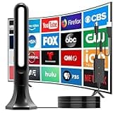 2025 Upgraded TV Antenna Indoor, 1000+ Miles Range Digital Antenna for Smart TV Indoor, HD Antenna for Local Channels with Amplifier, Outdoor Antenna Support 8K 4K 1080p All TVs 18FT Coax Cable