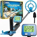 NATIONAL GEOGRAPHIC Metal Detector for Kids - 7.4" Waterproof Metal Detector Coil, Lightweight Gold Detector with Pinpoint Function & LCD Display, Beach Metal Detector (Amazon Exclusive)