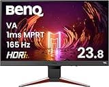 BenQ MOBIUZ EX240N Gaming Monitor 24" FHD 1080p 165Hz 1ms | VA | HDRi | Color Optimizer | Light Tuner | Black eQualizer | Freesync | Eye-Care Tech | Tilt | HDMI | DisplayPort | Built-In Speakers